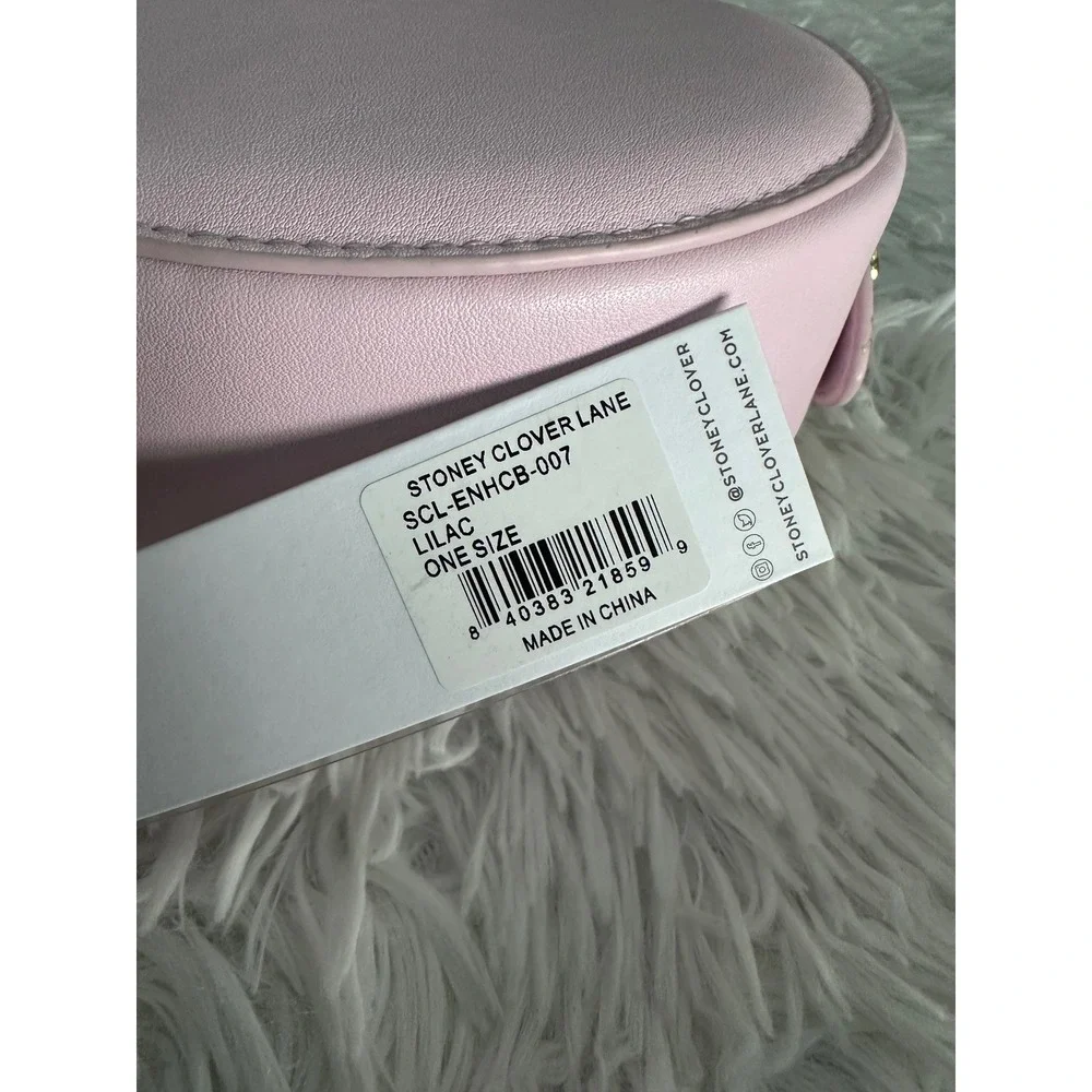 NWT Stoney Clover Lane heart-shaped Lilac Crossbody Bag Handbag